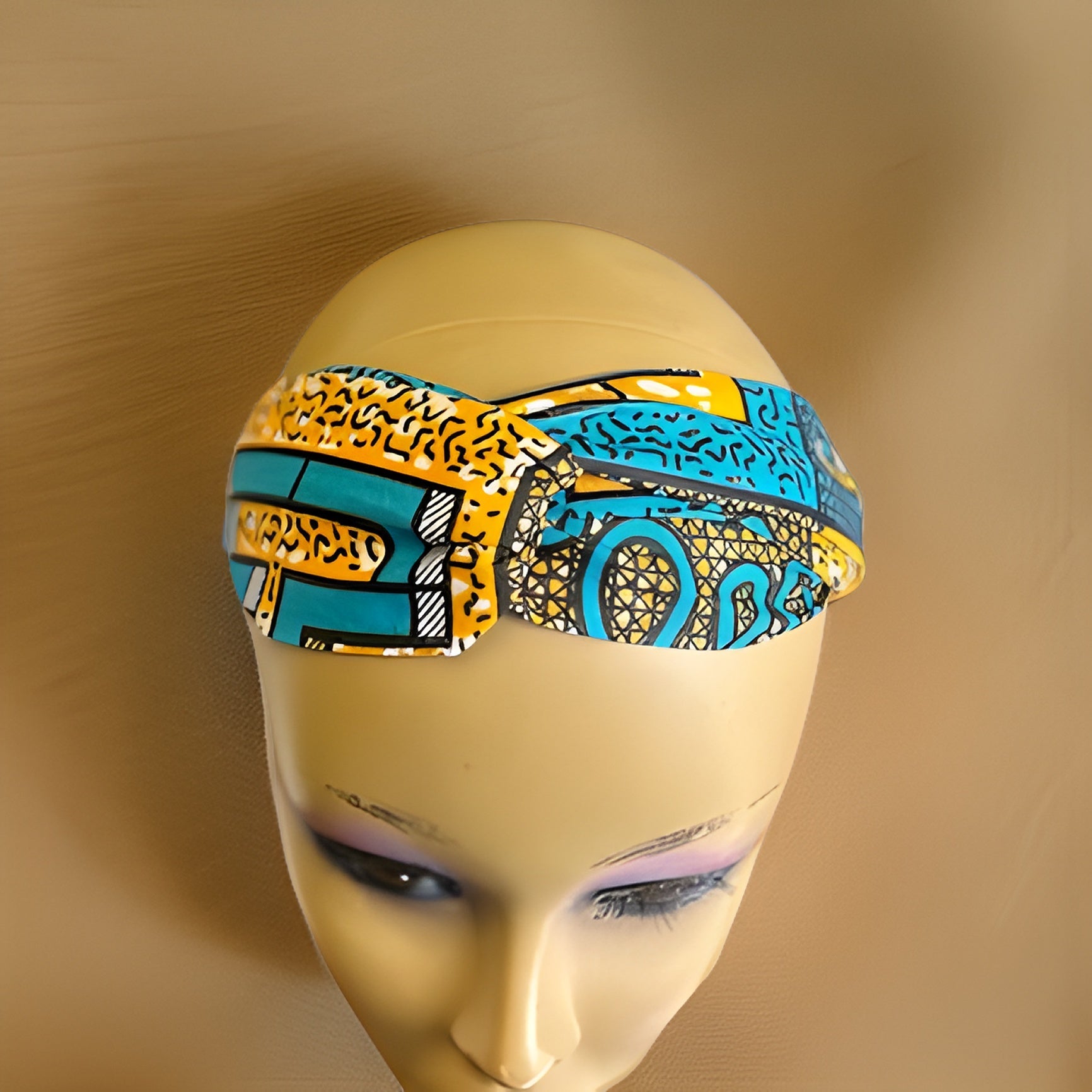 Girls African Ankara Fabric Print Knotted Headband Hairband - Premium African Accessories from MAGOS - Just $3! Shop this and more African Accessories now 