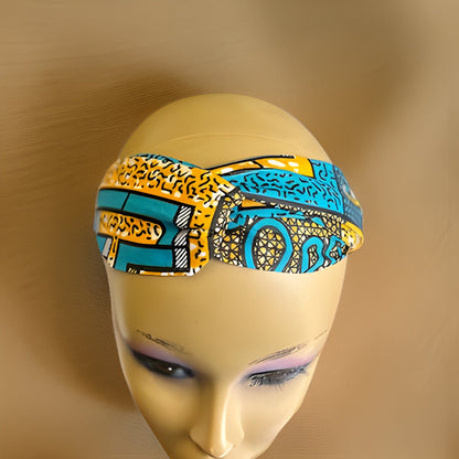 Girls African Ankara Fabric Print Knotted Headband Hairband - Premium African Accessories from MAGOS - Just $3! Shop this and more African Accessories now 