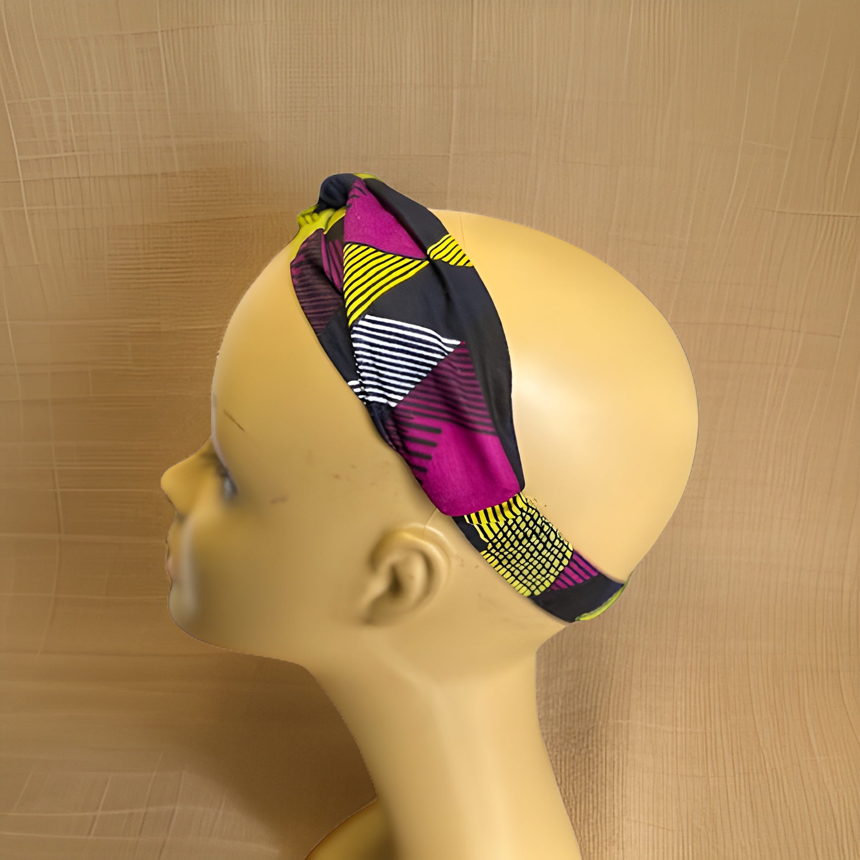 Girls African Ankara Fabric Print Knotted Headband Hairband - Premium African Accessories from MAGOS - Just $3! Shop this and more African Accessories now 