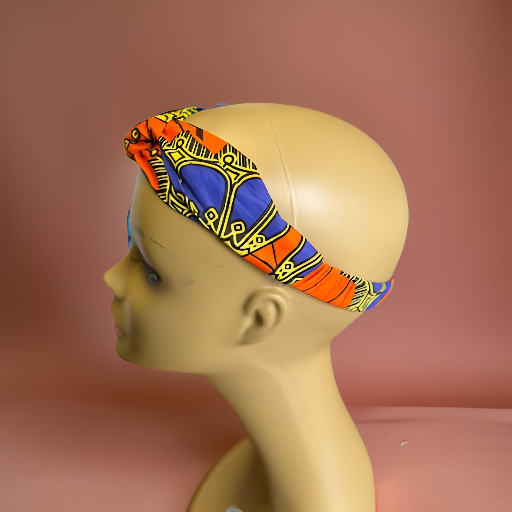Girls African Ankara Fabric Print Knotted Headband Hairband - Premium African Accessories from MAGOS - Just $3! Shop this and more African Accessories now 