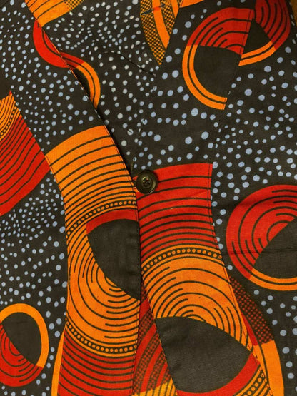 African Print Vest Top w/Tube Top and Skirt Set