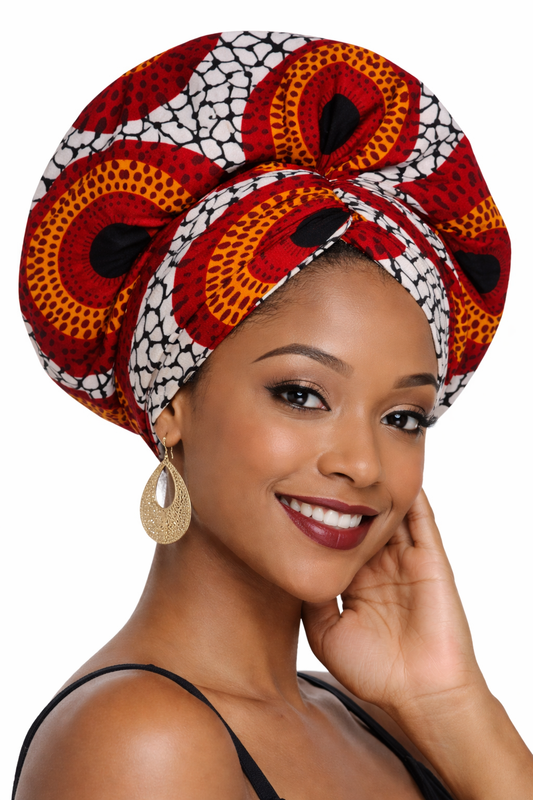 African Print Hair Bonnets