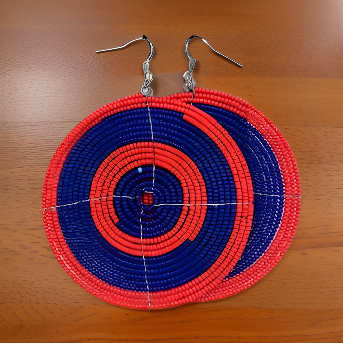 Large African Masai Beades Earrings - Premium Jewelry from MAGOS - Just $12! Shop this and more Jewelry now 