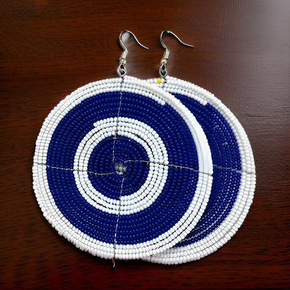 Large African Masai Beades Earrings - Premium Jewelry from MAGOS - Just $12! Shop this and more Jewelry now 