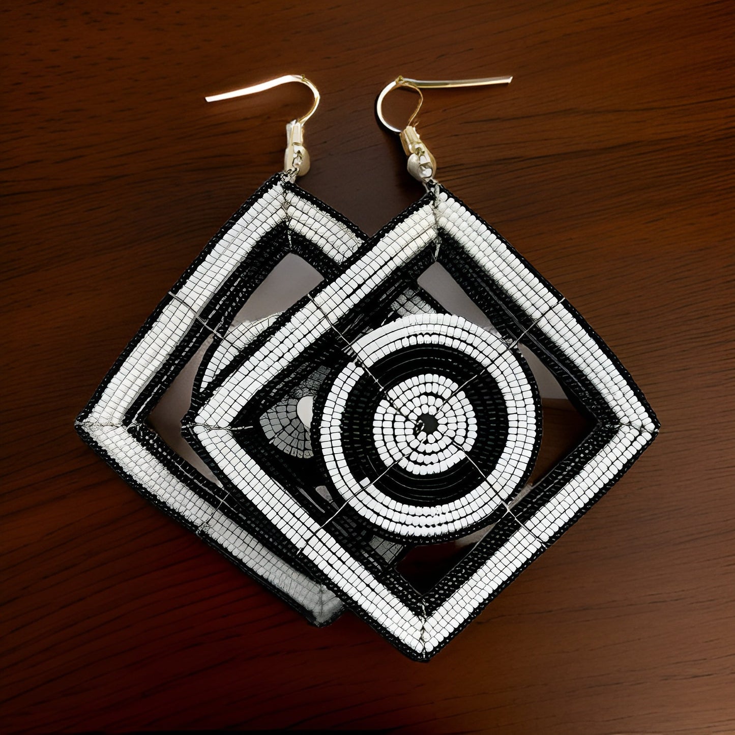 Large African Masai Beades Earrings - Premium Jewelry from MAGOS - Just $12! Shop this and more Jewelry now 