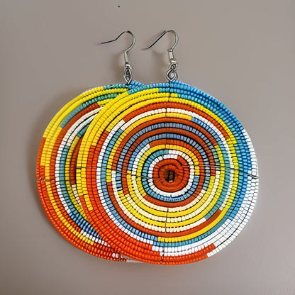 Large African Masai Earrings - Premium Jewelry from MAGOS - Just $12! Shop this and more Jewelry now 