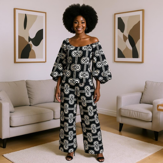 Women's Ankara Print Pants Set