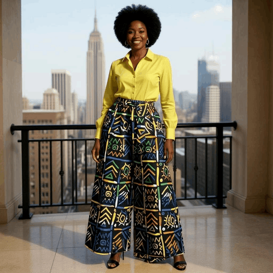 Women's Multicolor Print Palazzo Pants
