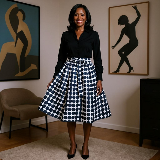 Women Polka Dot Short Skirt