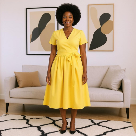 Solid Color Midi Skirt