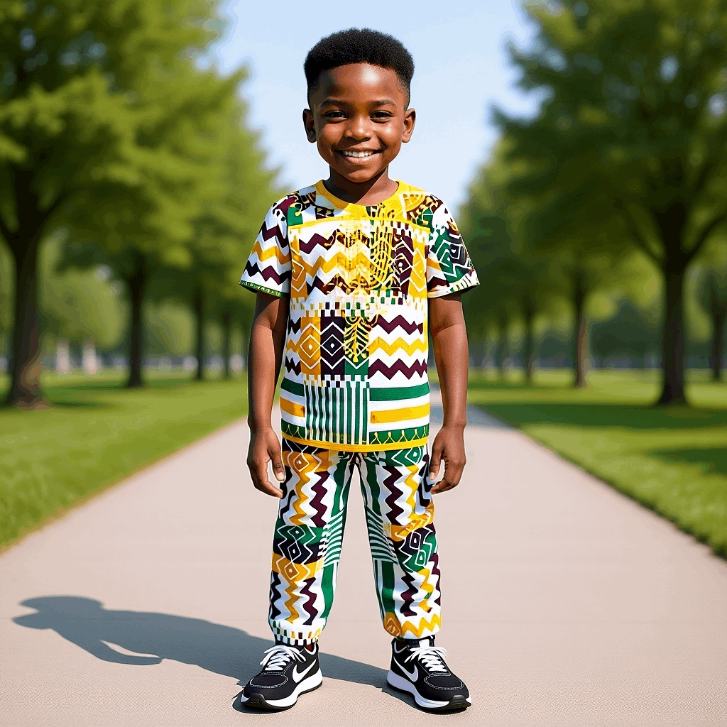 Boy's 3pc Dashiki Pants Set