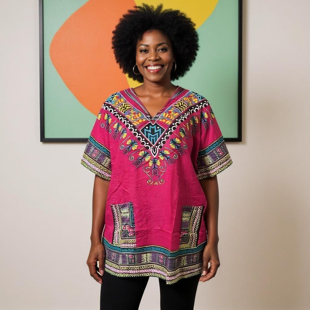 Women's African Dashiki Print Tunic