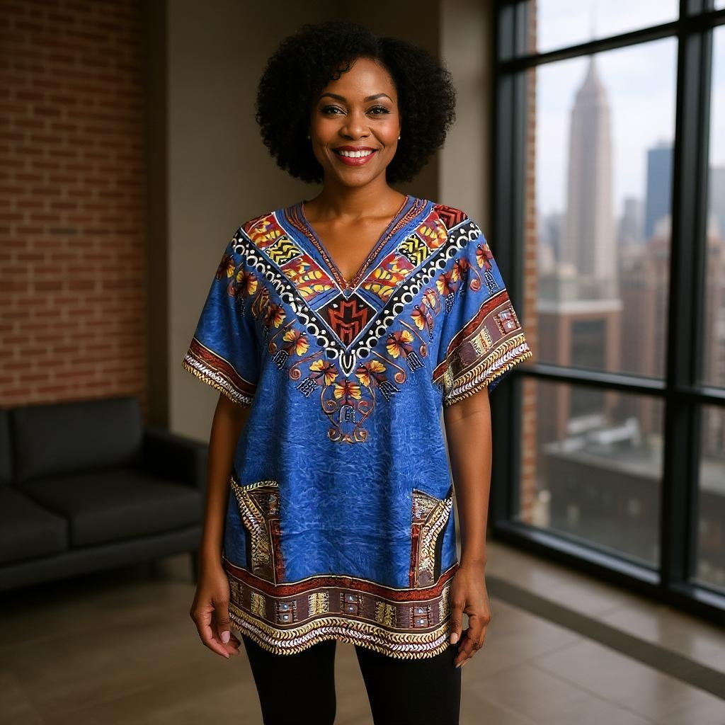 Women's African Dashiki Print Tunic