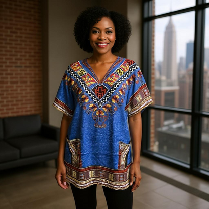 Women's African Dashiki Print Tunic