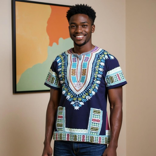 Traditional Unisex Dashiki Shirts (X-Small Sizes)