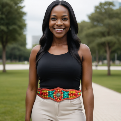 Handcrafted African Beaded Belt