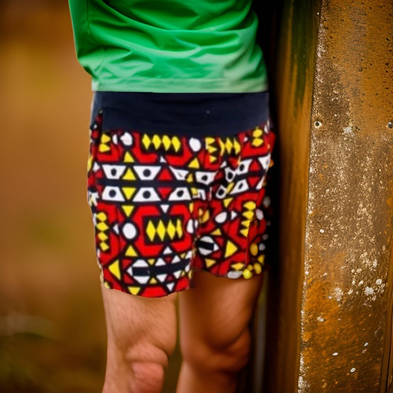 Men's African Print Shorts - Premium African Apparel from MAGOS - Just $20! Shop this and more African Apparel now 
