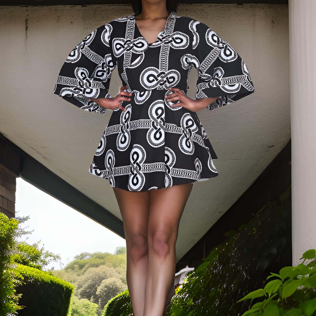 African Print Wrap Top - Premium African Apparel from MAGOS - Just $35! Shop this and more African Apparel now 