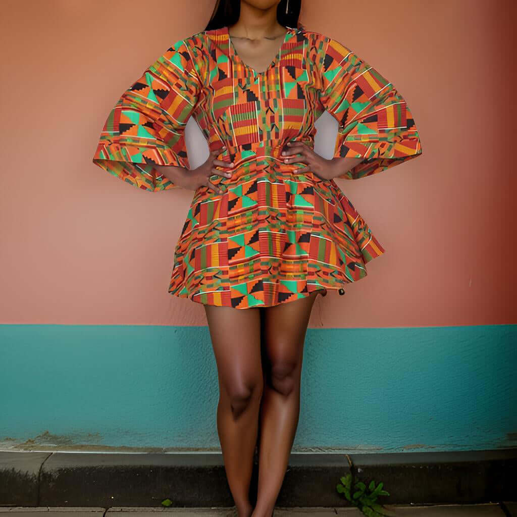 African Print Wrap Top - Premium African Apparel from MAGOS - Just $35! Shop this and more African Apparel now 