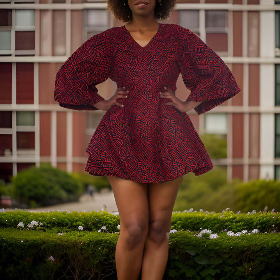 African Print Wrap Top - Premium African Apparel from MAGOS - Just $35! Shop this and more African Apparel now 