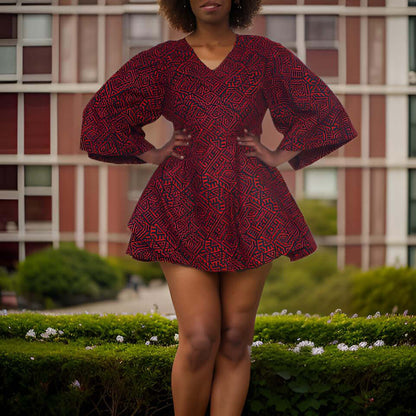 African Print Wrap Top - Premium African Apparel from MAGOS - Just $35! Shop this and more African Apparel now 