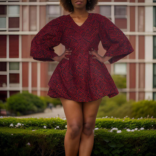 African Print Wrap Top - Premium African Apparel from MAGOS - Just $35! Shop this and more African Apparel now 