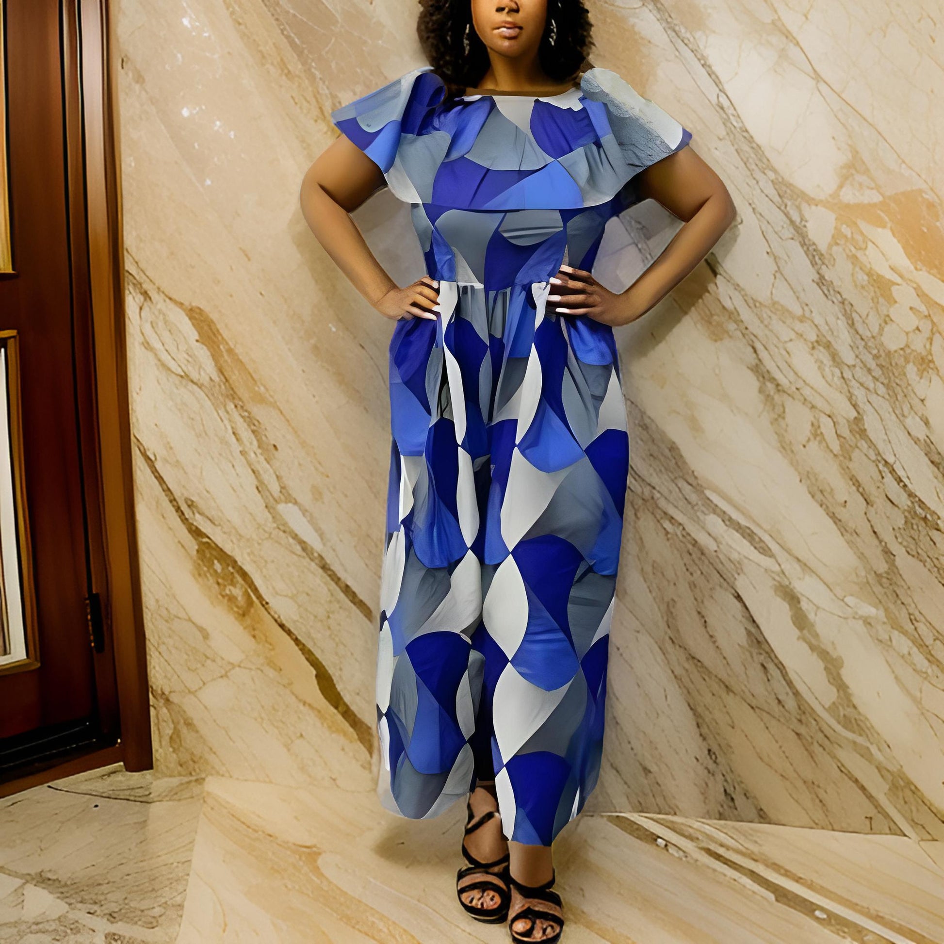 African Tribal Print Jumpsuit - Premium African Apparel from MAGOS - Just $36! Shop this and more African Apparel now 