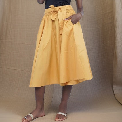 Solid Color Midi Skirt - Premium African Apparel from MAGOS - Just $35! Shop this and more African Apparel now 