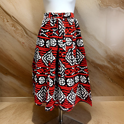 African Print Red/Black/White Palazzo Pants - Premium African Apparel from MAGOS - Just $54! Shop this and more African Apparel now 