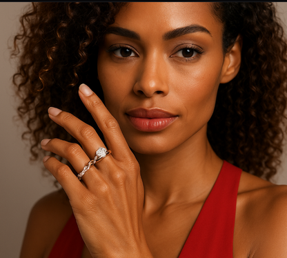 Women's Bridal Marriage Engagement Ring Set