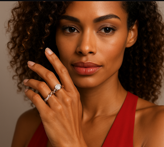 Women's Bridal Marriage Engagement Ring Set
