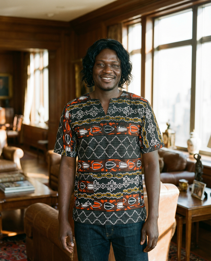 Urban Tribal Print Men’s Dashiki Shirt