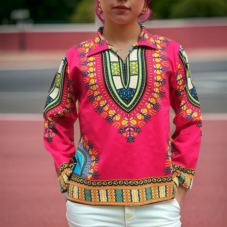 Traditional Unisex Dashiki Shirts (Small Sizes) - Premium African Apparel from MAGOS - Just $20! Shop this and more African Apparel now 