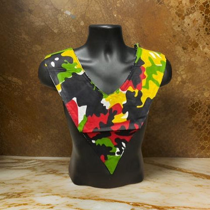 Unisex African Print Reversible Shoulder Collar (Print I) - MAGOS