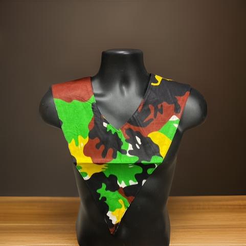 Unisex African Print Reversible Shoulder Collar (Print O) - MAGOS