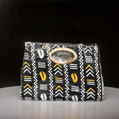 Women's African Print Maxi Skirt and Matching Bag - MAGOS