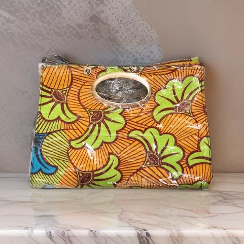 Women's African Print Maxi Skirt and Matching Bag - MAGOS
