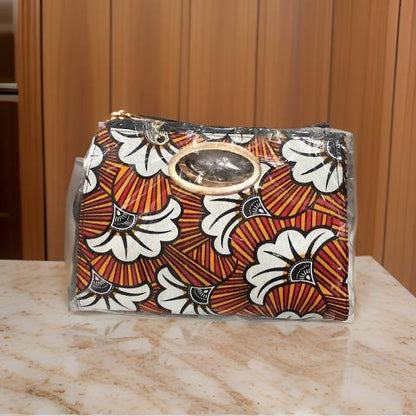 Women's African Print Maxi Skirt and Matching Bag - MAGOS