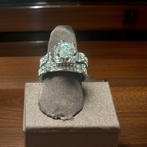 Women's Bridal Marriage Engagement Ring Set - MAGOS
