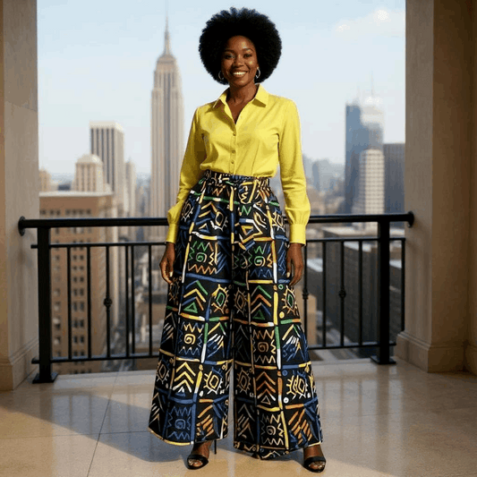 Women's Multicolor Print Palazzo Pants