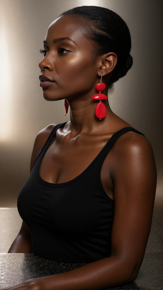 Solid Color Fashion Bone Earrings