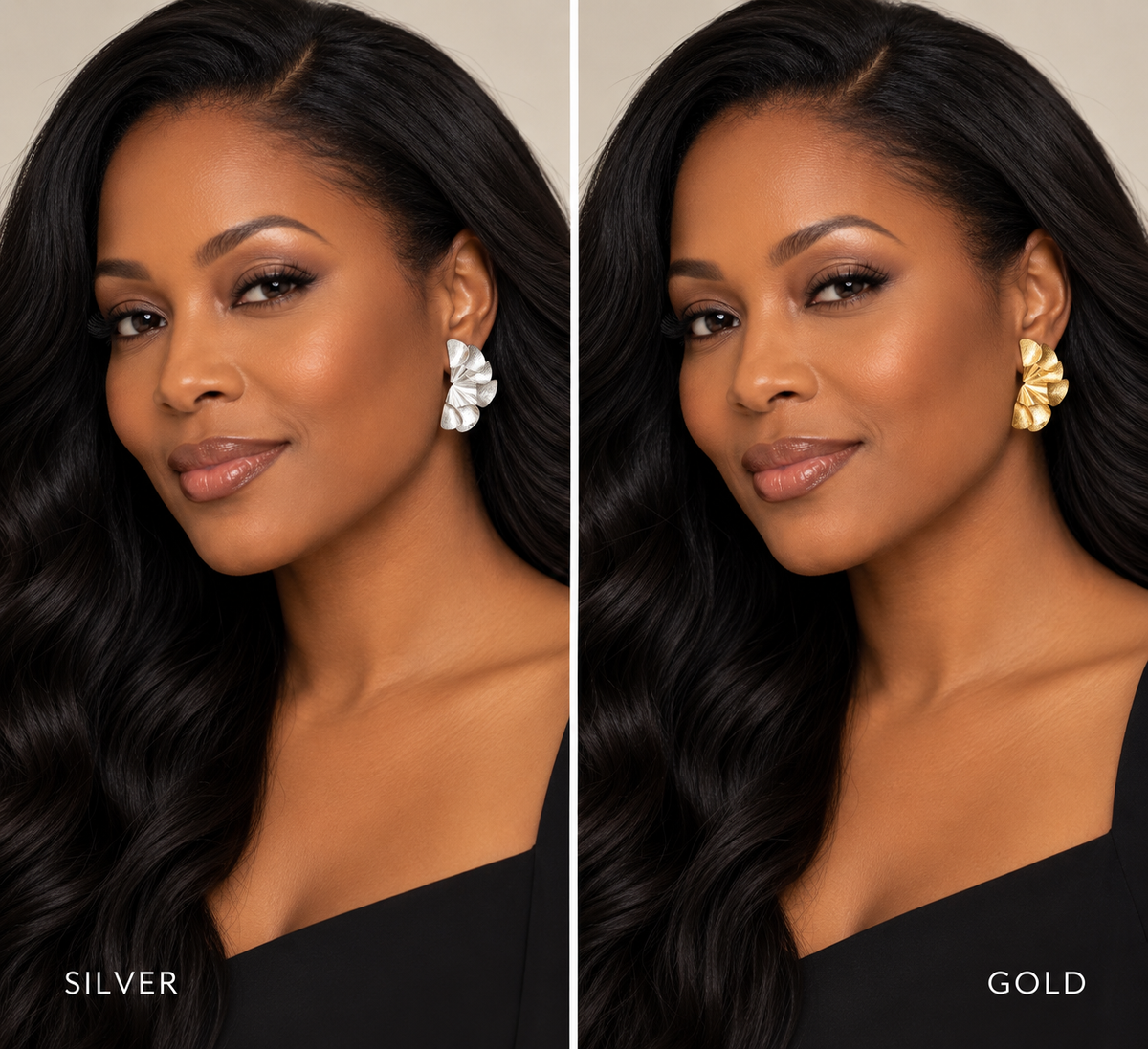 Gold & Silver Statement Earrings