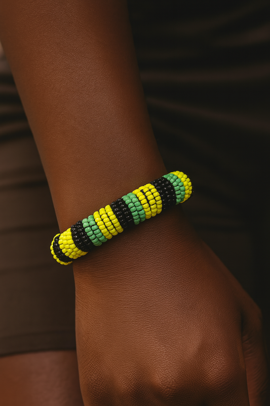African Color Beaded Unisex Bracelet