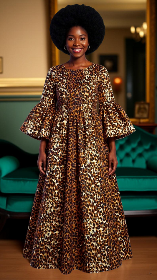 Animal Print Maxi Dress