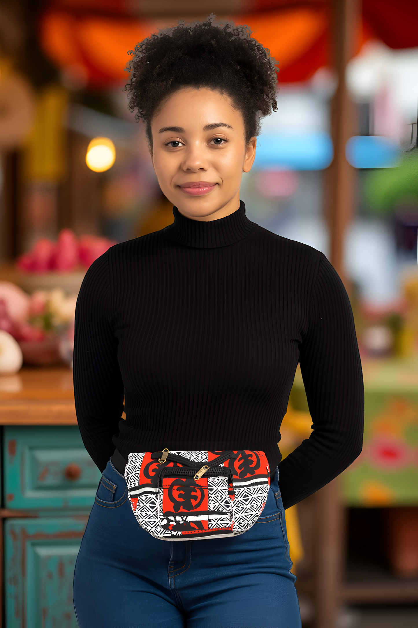 African Print Crossbody Bag