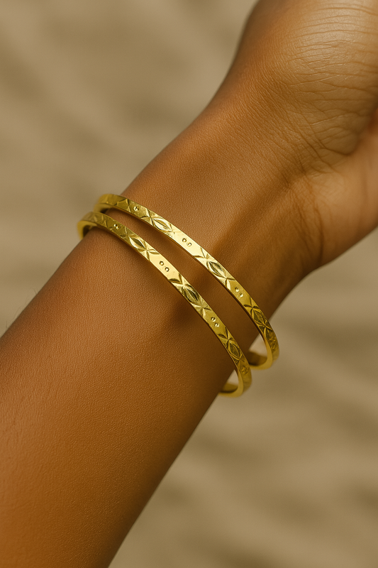 2pc Gold Touch Bracelets