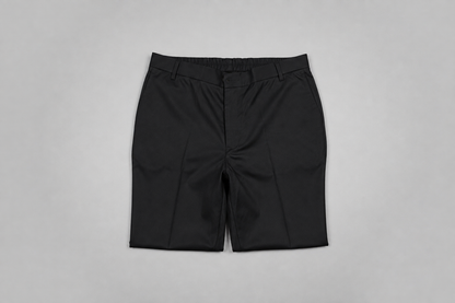 Men's Black Classic Tailor-Made Stretch-Waist Dress Pants
