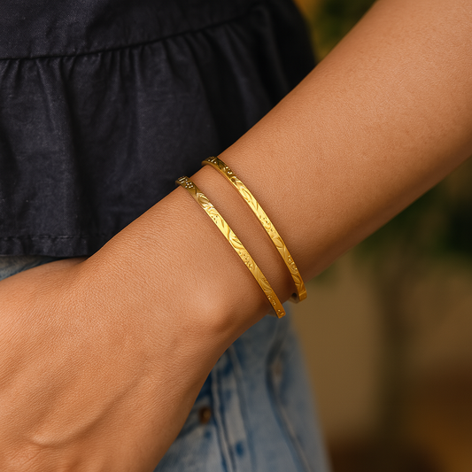 2pc Gold Touch Bracelet