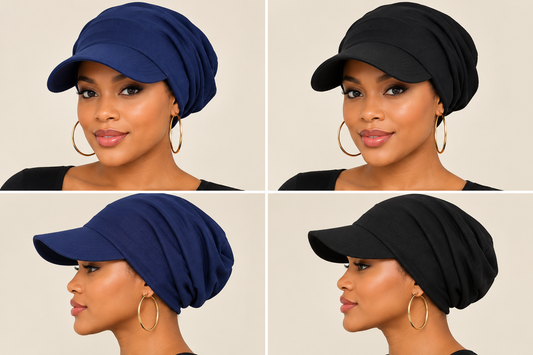 Women’s Ribbed Turban Visor Cap