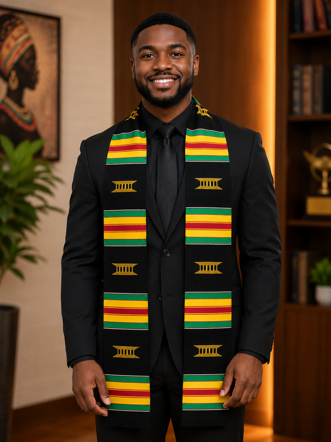 Men's African Print Stoles